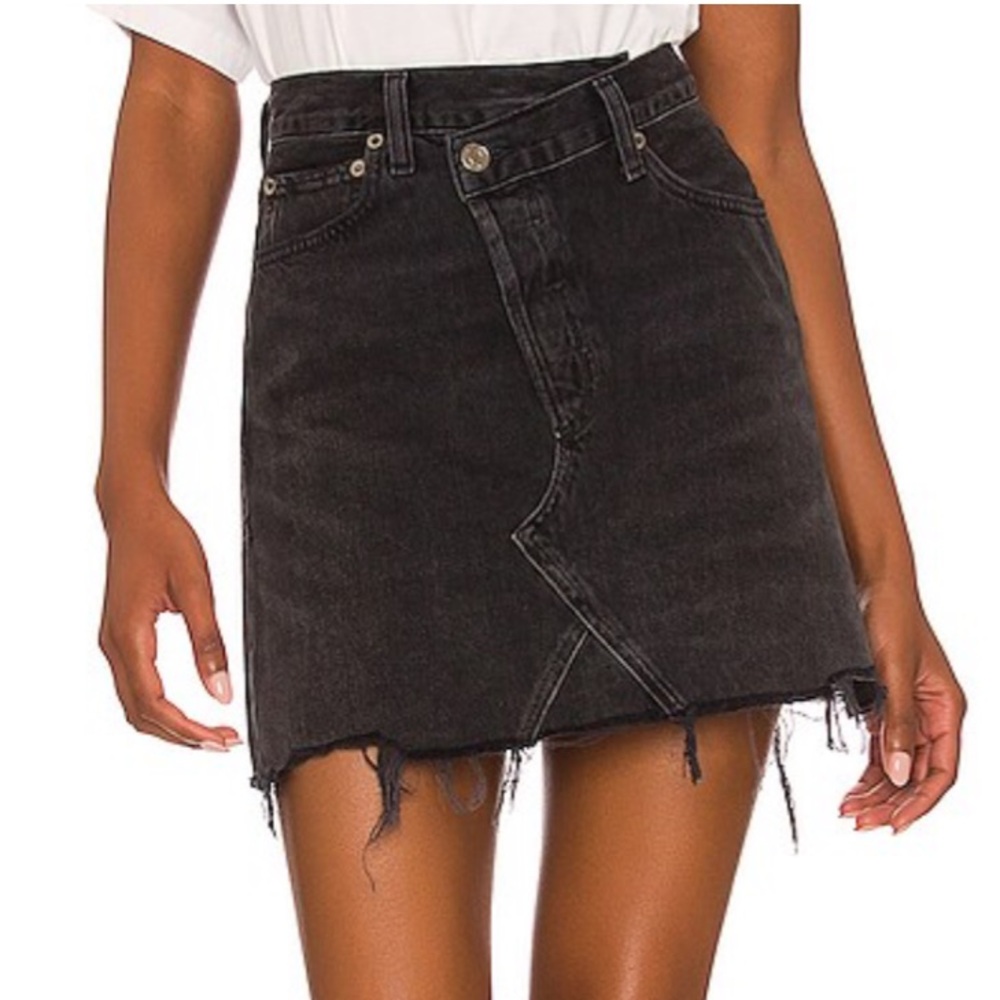 AGOLDE Criss Cross Skirt in Hitchhike Size 24